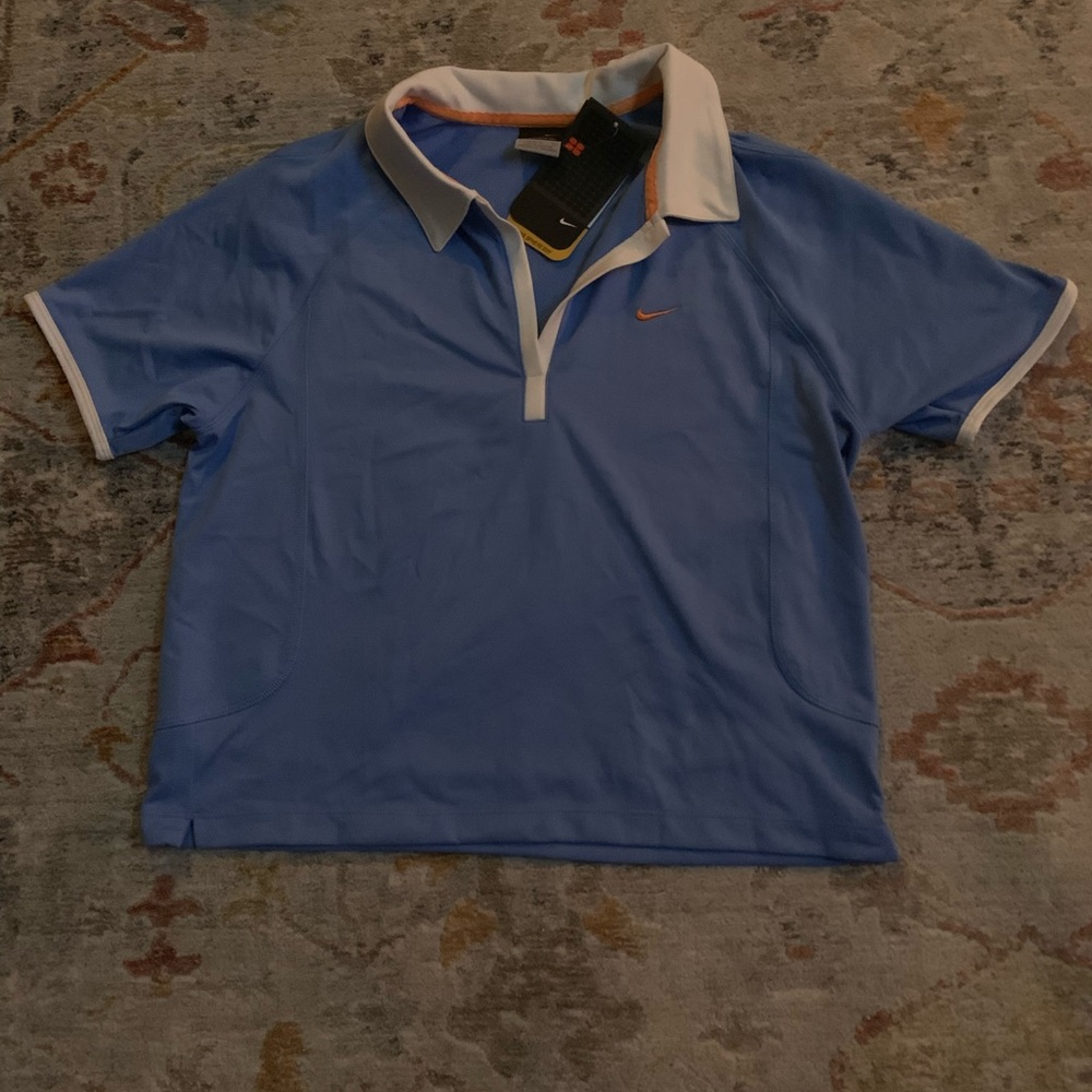 Nike Women’s Cropped Polo, size L, NWT